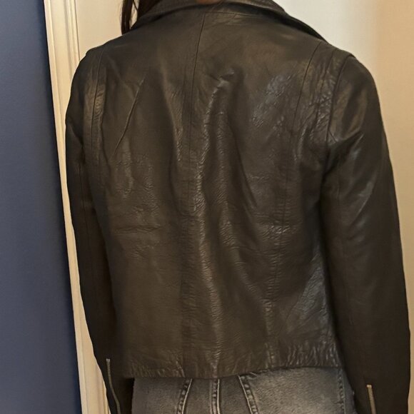 Madewell washed leather moto jacket - Picture 2 of 3